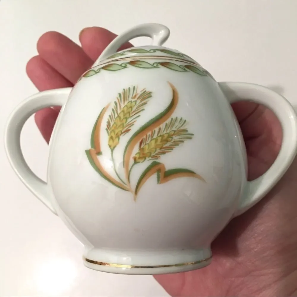 Ohata China Sugar & Creamer Wheat Japan